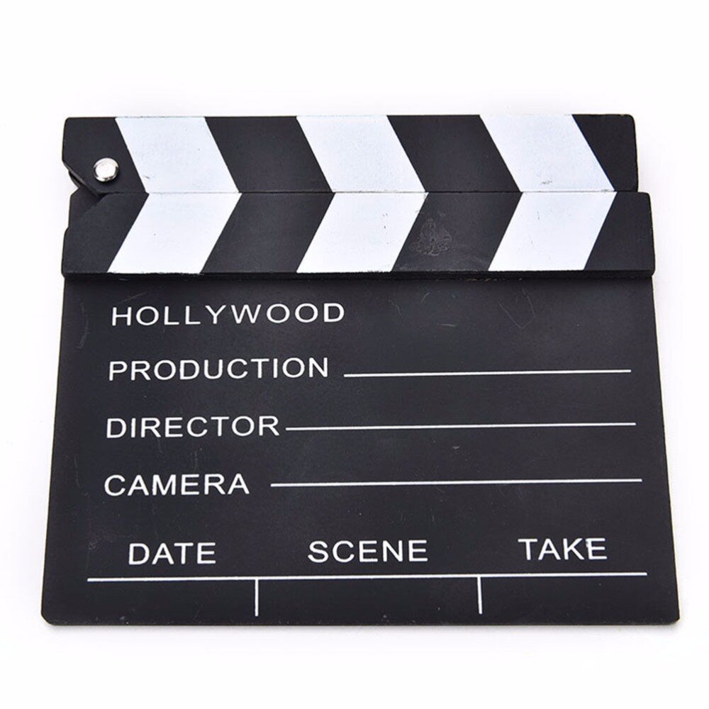 1 stk sød klassisk instruktør video clapper board scene clapperboard tv film film klip prop