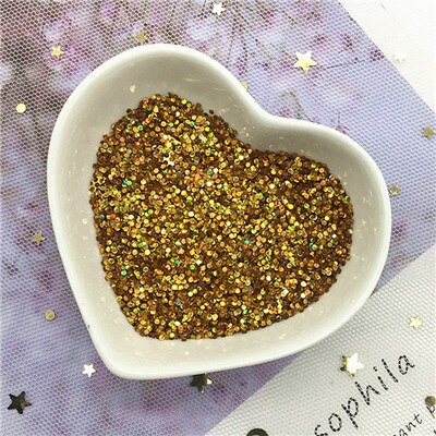 Multi taille 1mm 2mm cercle point forme Pvc Paillettes en vrac fête artisanat Nail Arts Sequin mariage décoration confettis 10g: laser gold / 2mm 4000pcs 10g