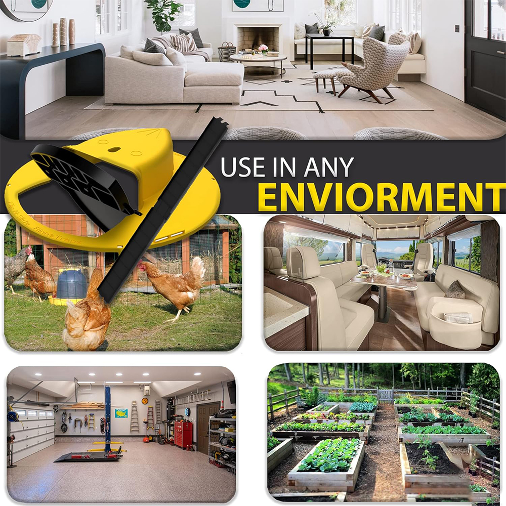 Bucket Lid Mouse Trap Trapdoor Style Upgraded Indoor and Outdoor Rat Slip and Trip Reusable 5 Gallon No Bucket