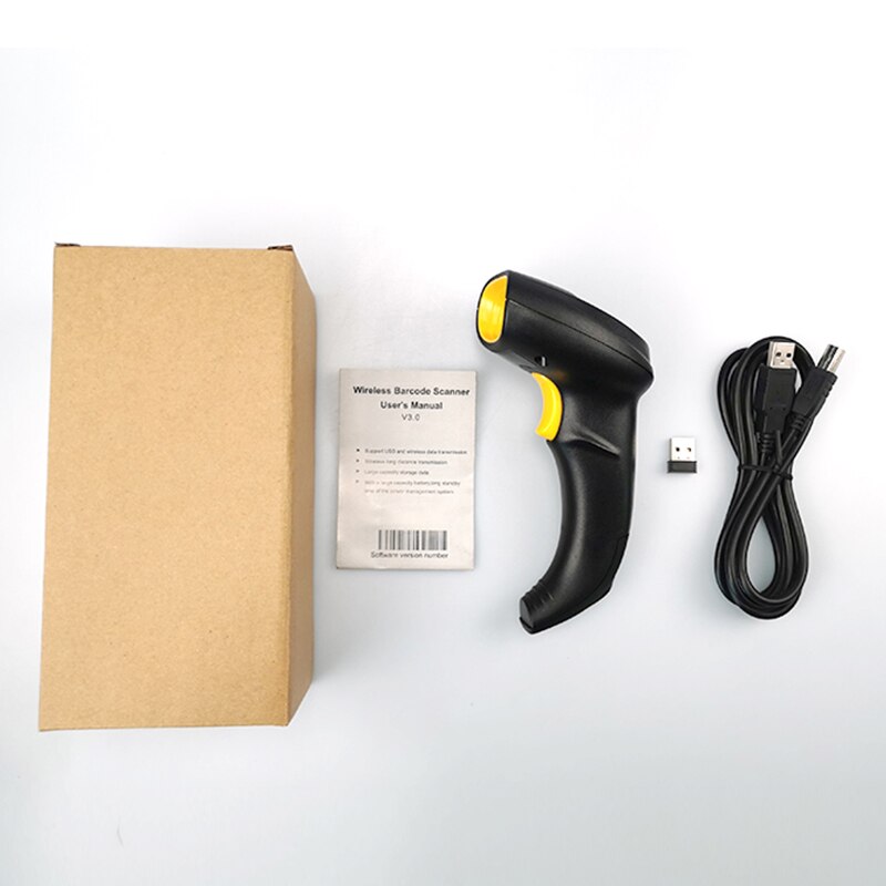 Wireless Barcode Scanner Bluetooth Code Reader 1D/2D QR Bar Code Scanner Support Mobile Phone iPad Handheld Reader POS Inventory