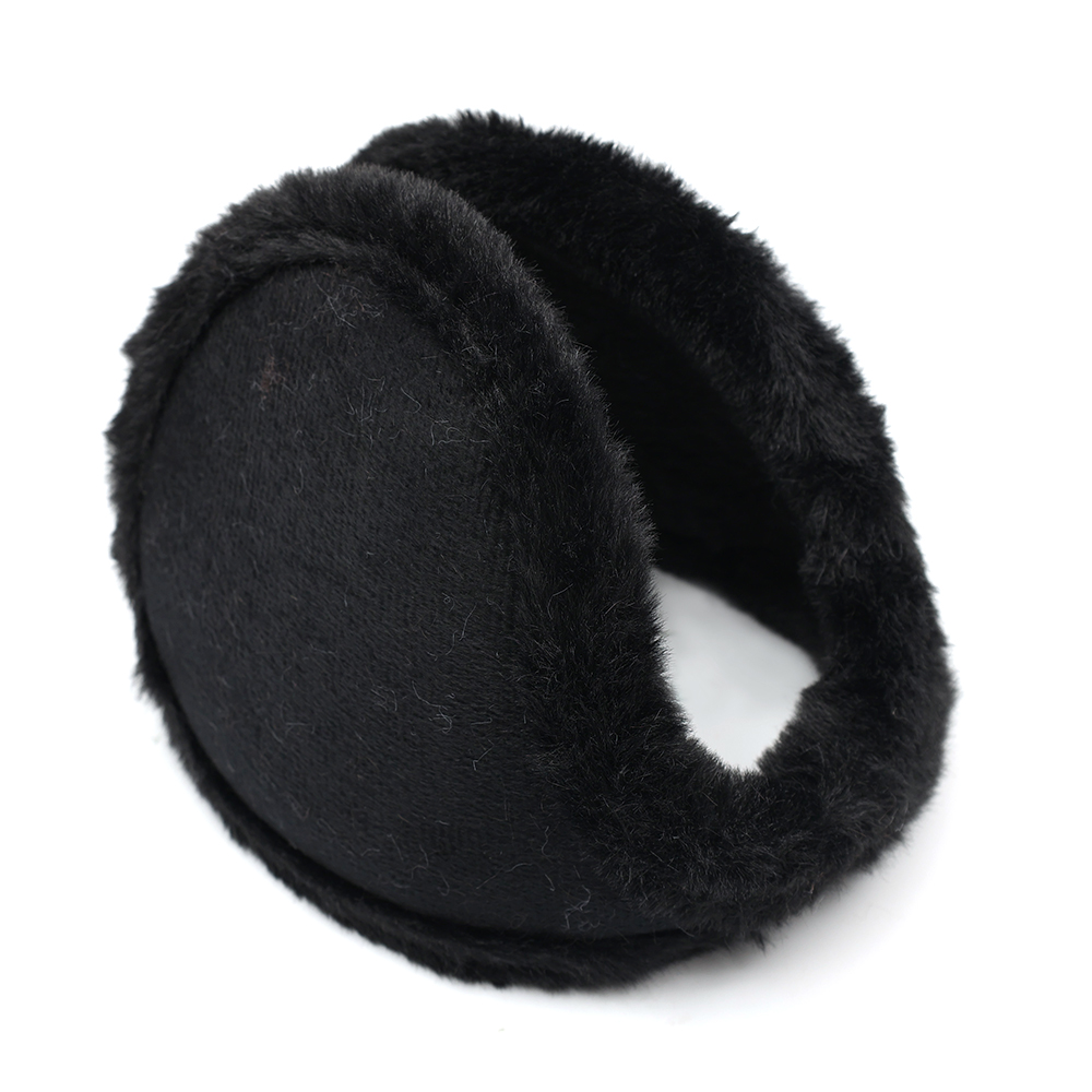 Soft Plush Earmuffs Winter Warm Unisex Thicken Ear Cover Protector Women Men Solid Color Ear Mask Warmer Outdoor Cycling Earflap: Ivory