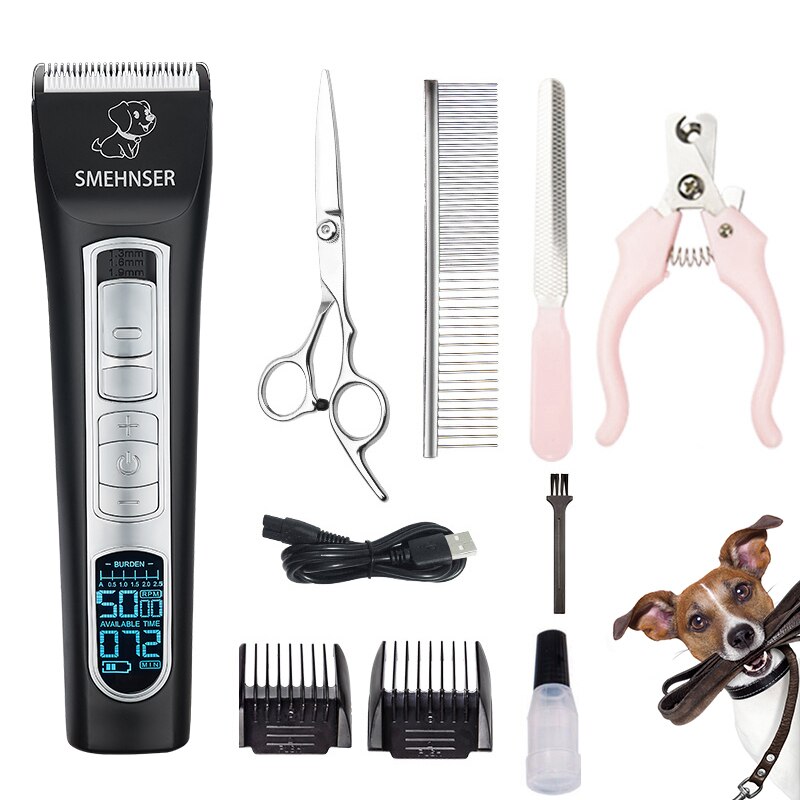D1- s tondeuses voor honden lcd-scherm hondenkapsel trimset krachtige machine voor dieren huisdier yorkshire: D1- s-kit 2