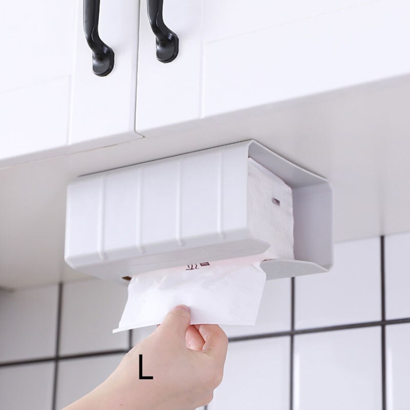 Caixa de tecido impermeável de parede multifuncional estilo simples plástico produto doméstico punch-livre retangular caixa de tecido