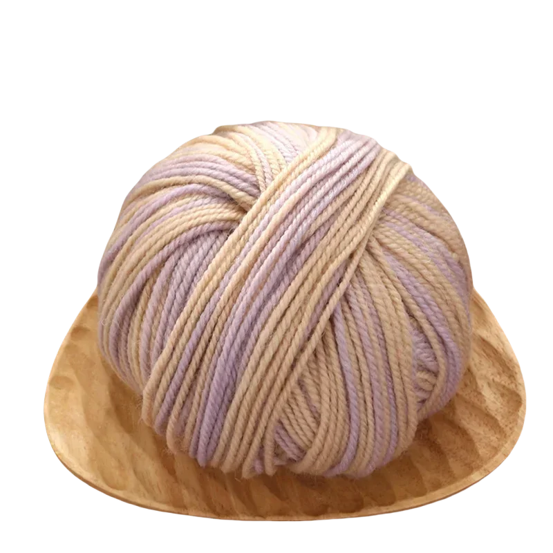 50g Sectional Dyed Colorful Wool Yarn for Knitting Sweaters Gloves Scarves Yarn To Make Hand-Knitted Crochet Thread Yarn: WHITE