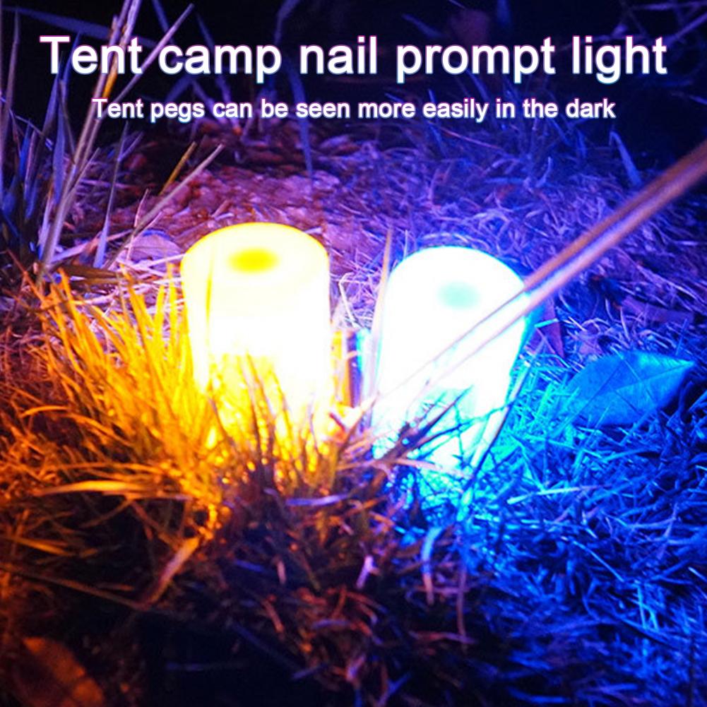 Tent Light Camping Trip Batterij Aangedreven Waterdichte Led Tent Peg Verlichting Essentiële Kampeerspullen Voor Outdoor Tenten Te Bevestigen