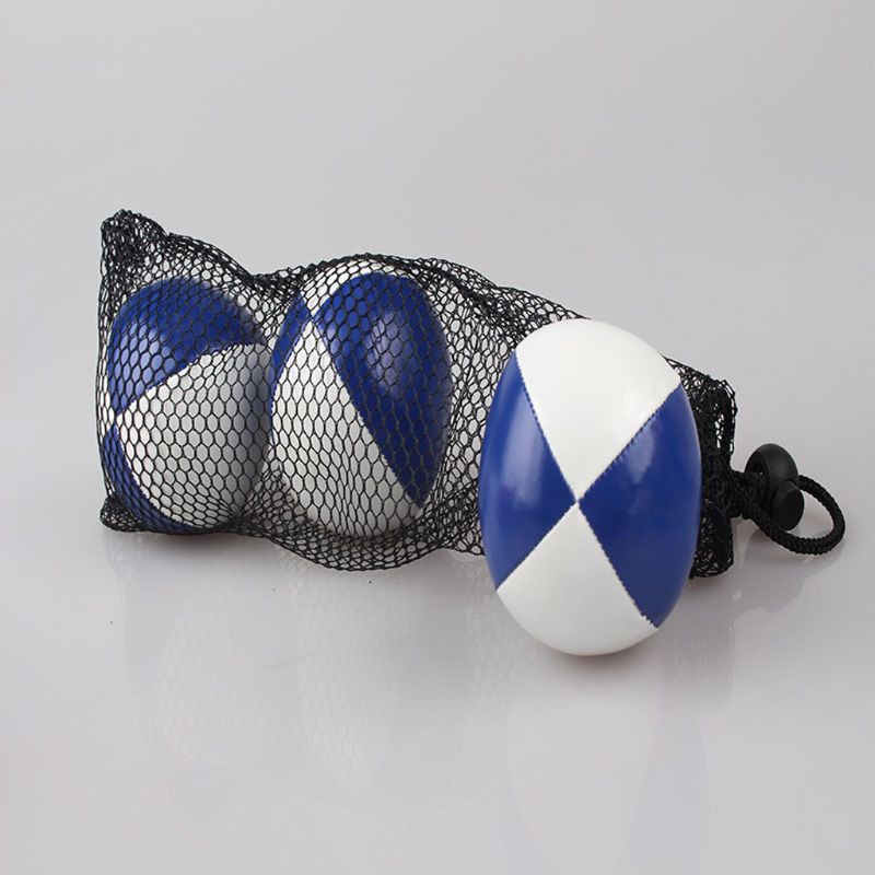 Palline da giocoliere per I Principianti Bambini e Professionale (Rosso Verde Blu)-Resistente Cuoio dell'UNITÀ di elaborazione & no Rimbalzo di Disegno Giocoleria impostato