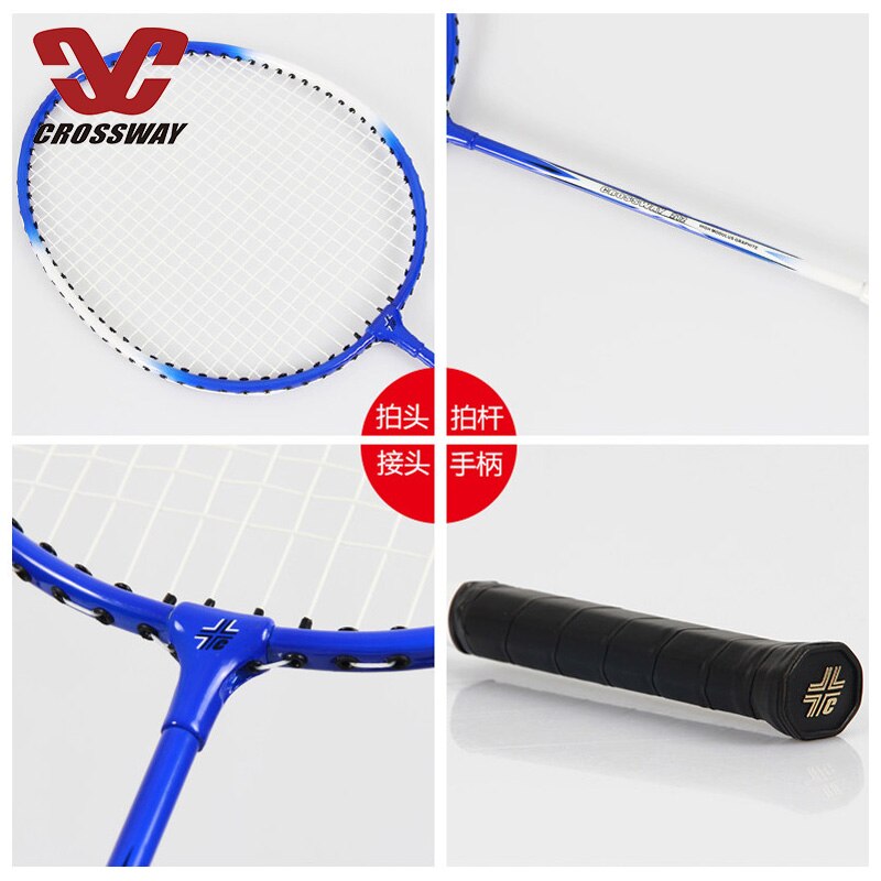 Beste Spanning Badminton Racket 2 Speler Badminton Rackets Set Met Draagtas