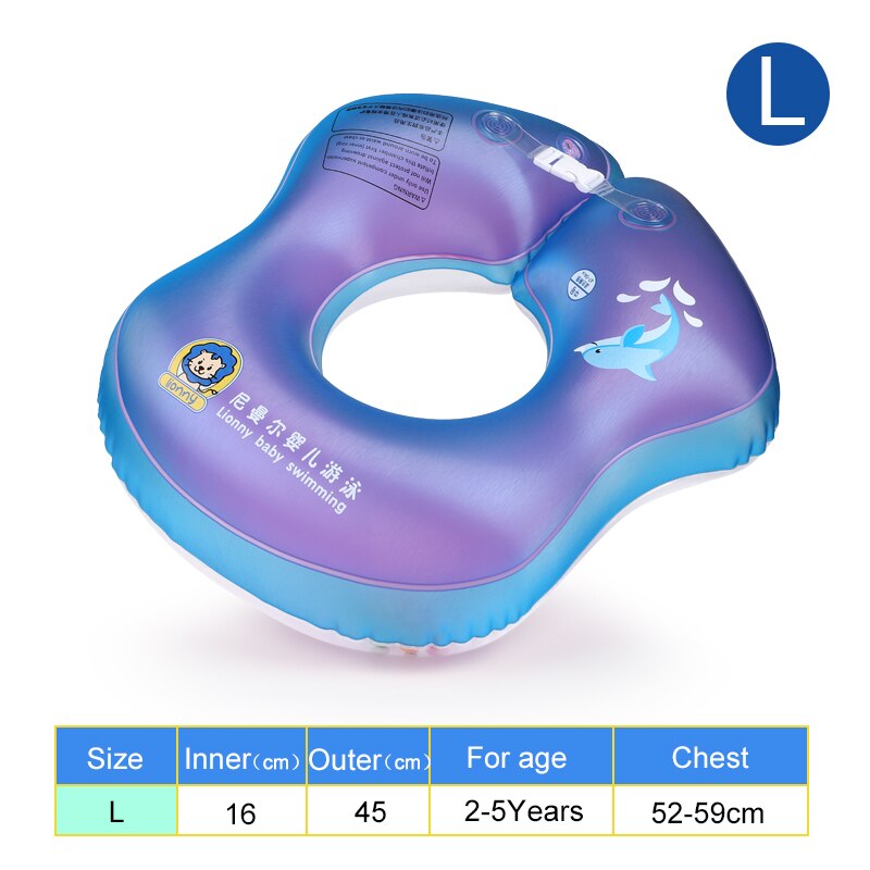 Infaltable baby swimming ring float spædbarn træner swimmingpool tilbehør bad tube baby float cirkel: L