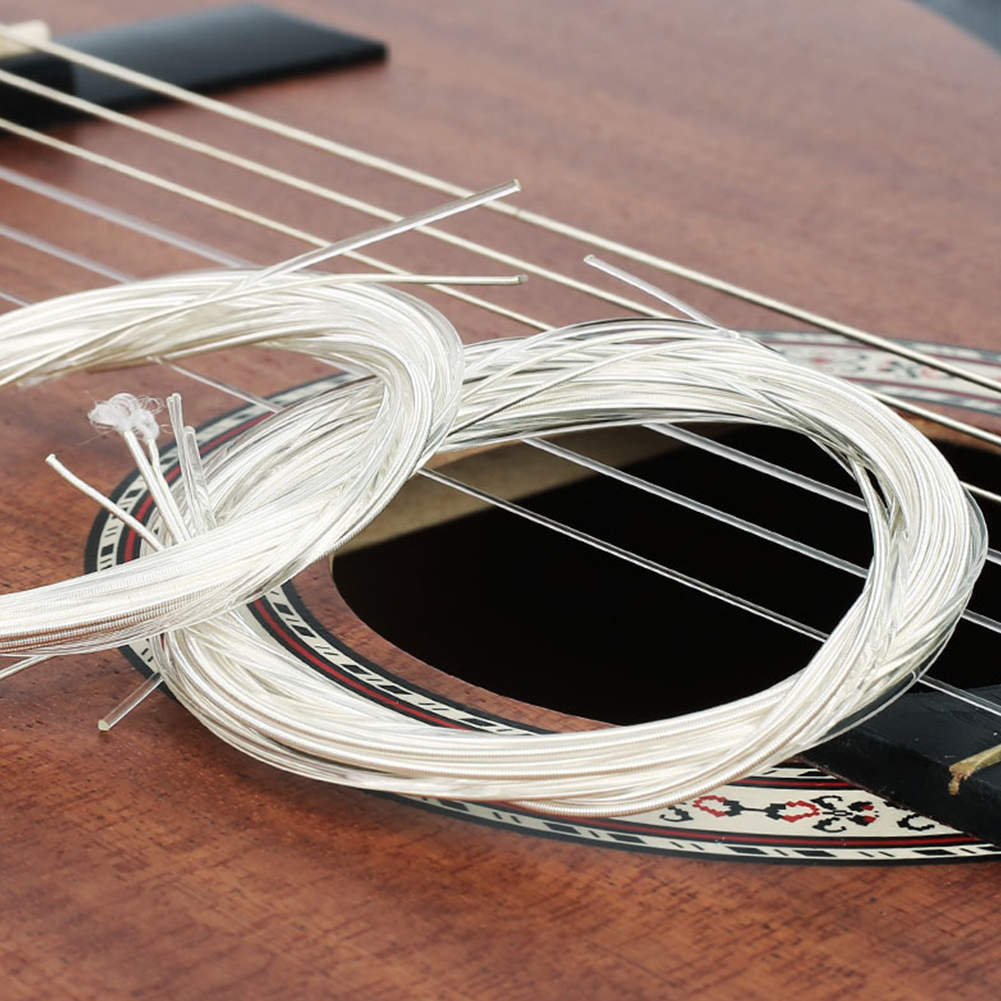 6 Saiten klassische Gitarren saiten Metall Nylon Saite Musik instrumente Gitarren Ersatz Zubehör normale Spannung