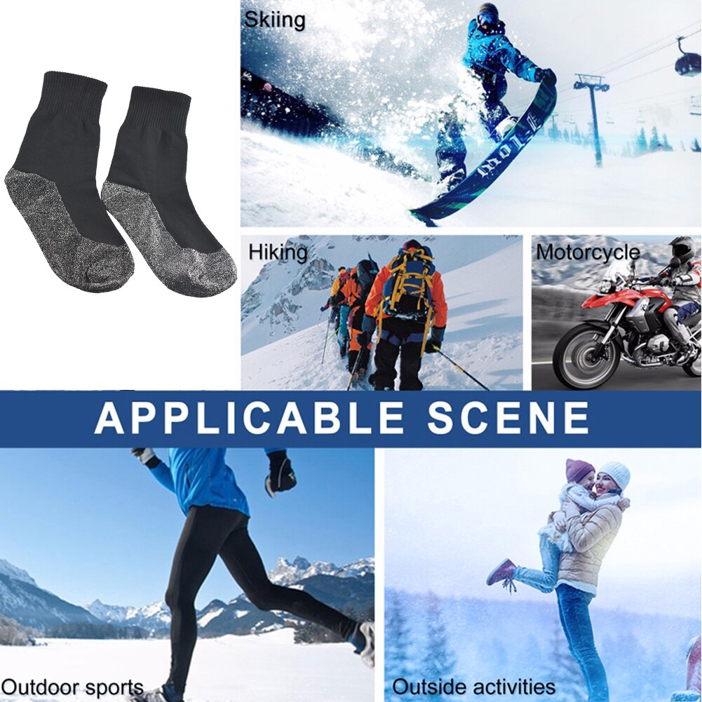 Outdoor 35 Degree Winter Thermal Heated Socks Fibers Thicken Super Soft Unique Ultimate Comfort Socks Keep Foot Warm