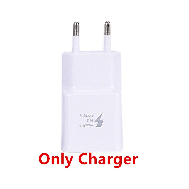 Cargador de pared rápido adaptable + Cable USB tipo C para Samsung A50, A20E, Note9, Note10, c9pro, LG, G5, G6, G7, V20, V30, ThinQ Plus: only charger white