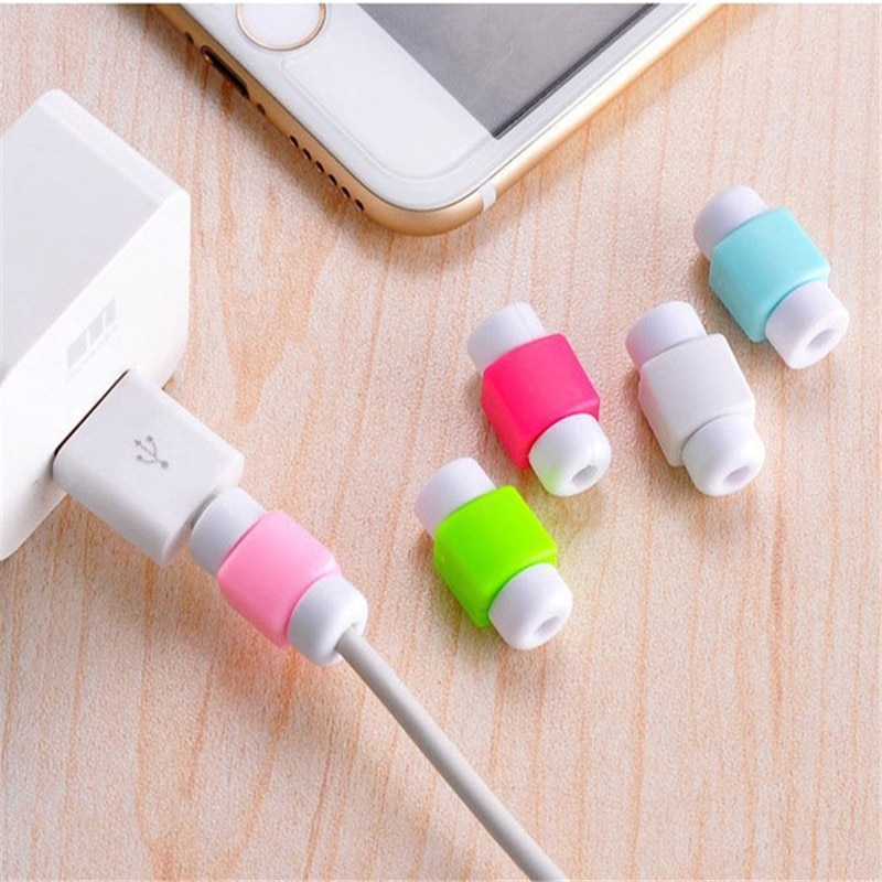 USB Telefoon Datakabel Beschermende Kabel Protector Anti-breuk Oplaadkabel Protector Voor iPhone etc Hoofdtelefoon Lijn