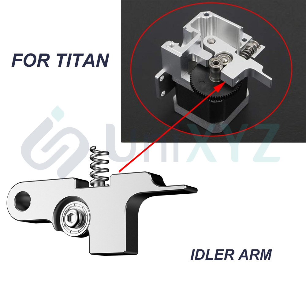 Schwarz Silber Metall Titan Extruder Leerlauf Arm Für 1,75mm Prusa i3 Ultimative Artillerie Sidewinder X1 Titan Extruder Teile
