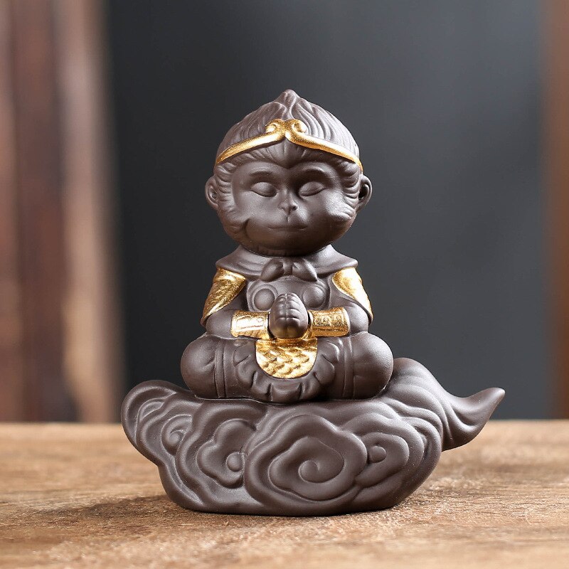 Lilla te ornamenter boutique dekoration stor salvie lig med himlen te tilbehør skrivebord sæt bao hexiao suspenderer te te kæledyr: Te pet 1