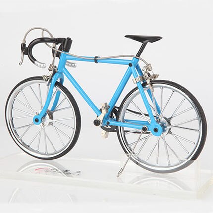 23Cm Diy Monteren Legering Model Simulatie Fiets Accessoires Mini Simulatie Fiets Mountainbike Speelgoed Fiets Model