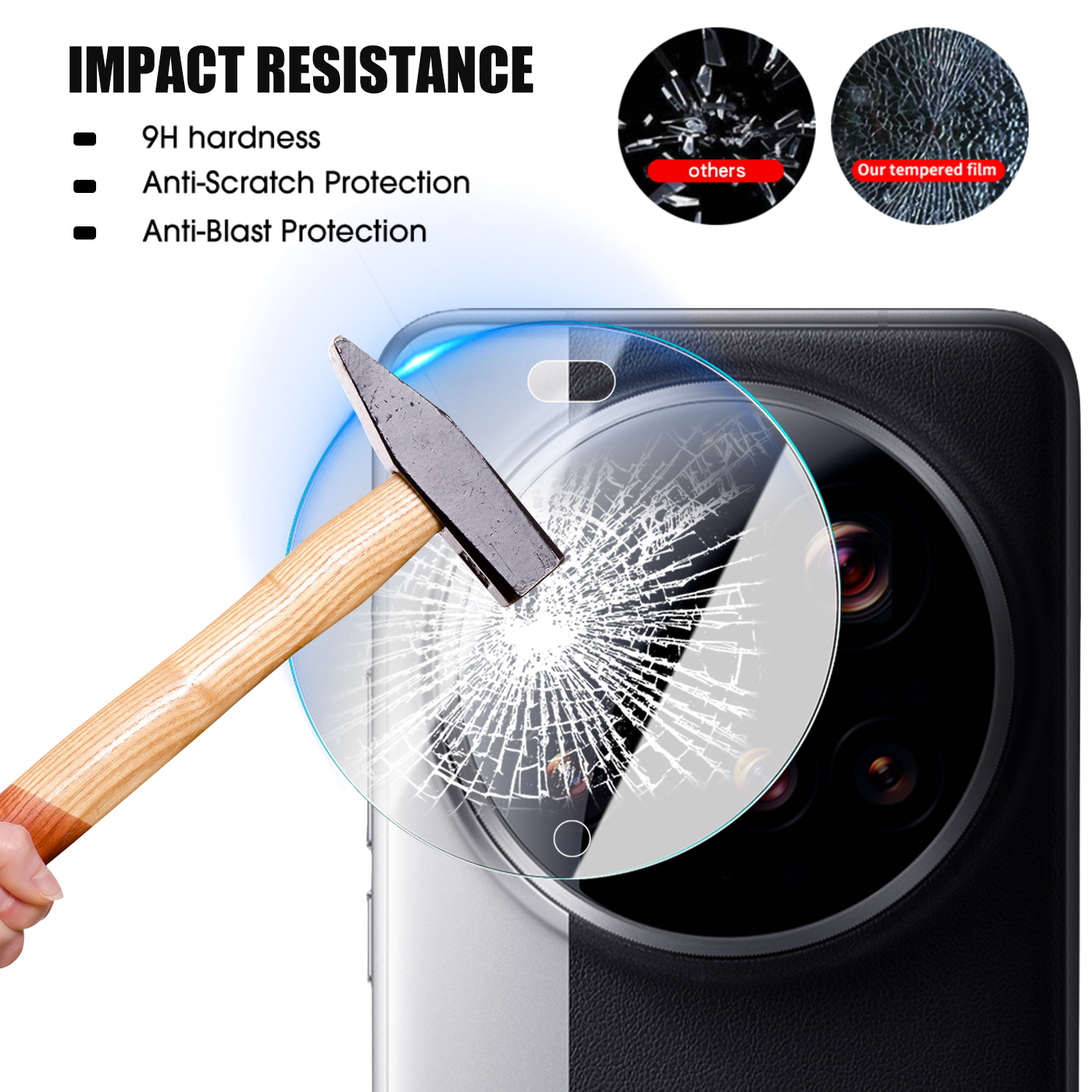 Protecteur d'objectif de caméra pour Xiaomi 15 Ultra, Film de protection d'écran d'objectif de caméra arrière, Films en verre trempé pour Xiaomi Mi 15Ultra