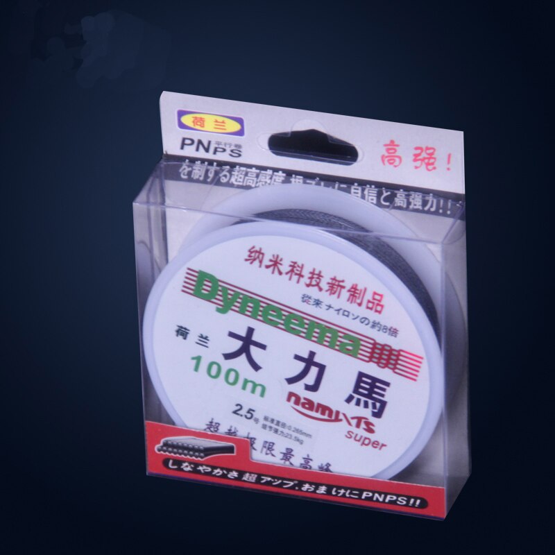 100 M Dyneema Fishing Line Gray 4 Strands Super Strong Braided Line Multifilament Anti-Bite 10LB-88LB