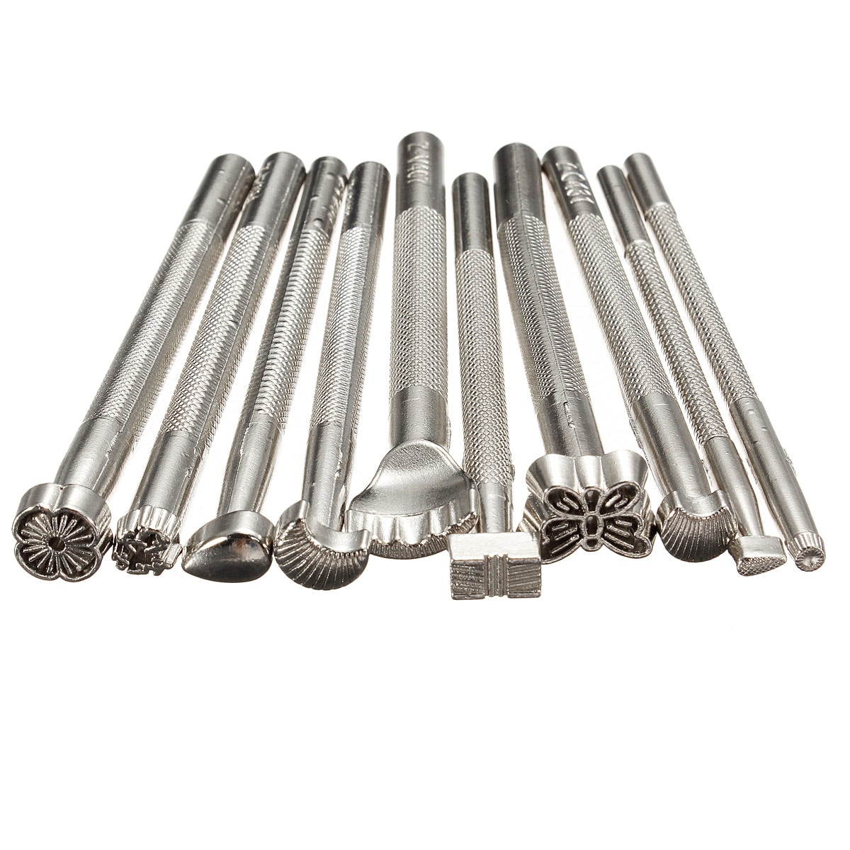 20Pcs Leather Working Saddle Making Tools DIY Alloy Leathercraft Tool Set Carving Leather Craft Stamps Accessories Solid Metal