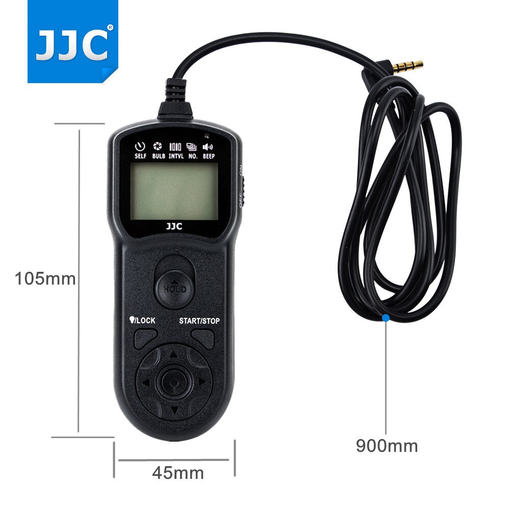 JJC RS-60E3 Intervalometer Timer Remote Control Shutter Release for Canon EOS EOS R6 RP R 90D 80D 70D 77D 60D M5 M6 Mark II 650D