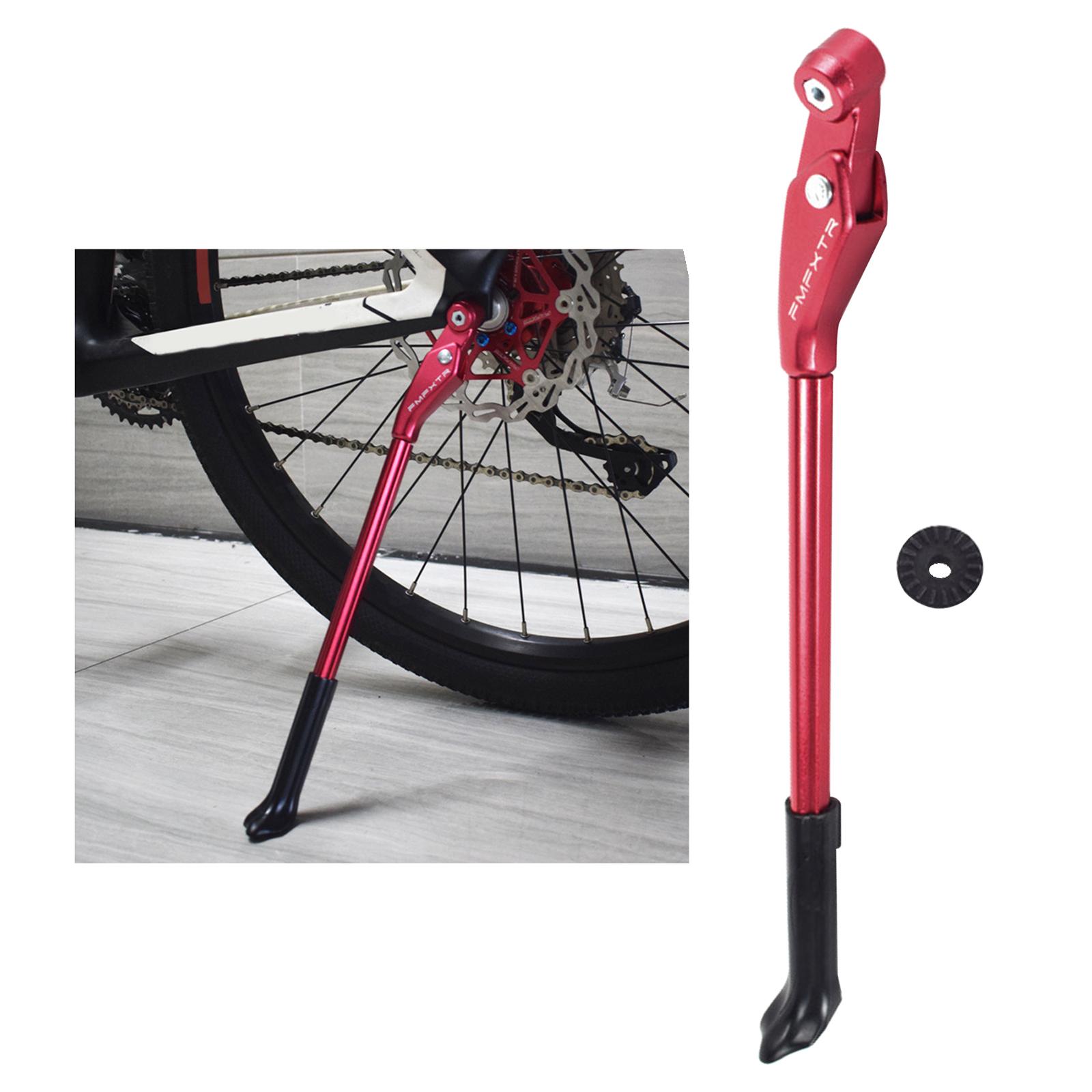 Verstelbare Fiets Kickstand Mountainbike Kick Stand Bmx Mtb Side Onderdelen: red