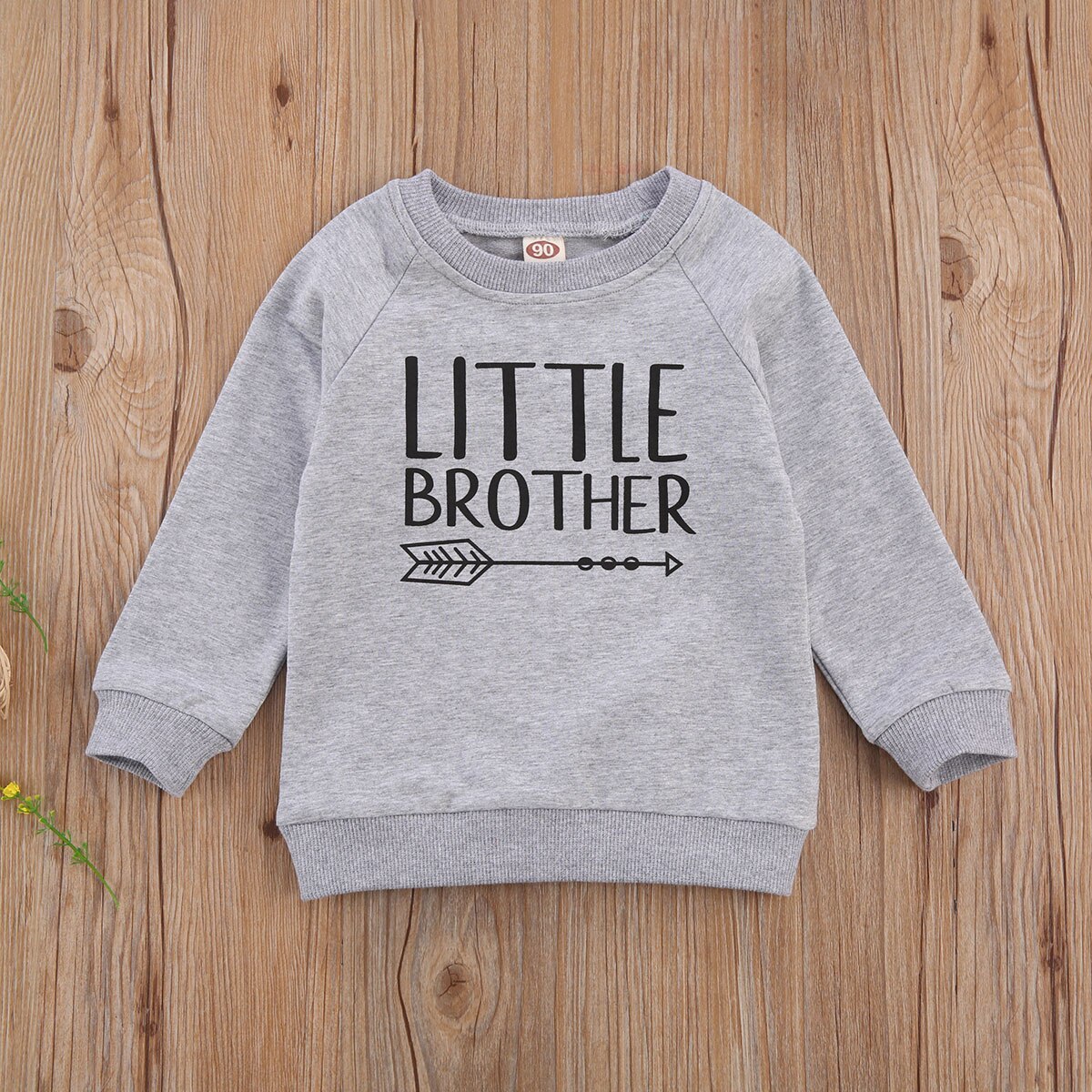 Focusnorm Herfst Peuter Kinderen Meisjes Jongens Sweatshirt Brief Afdrukken Trui Lange Mouw Mooie Tops Outfits 1-6Y