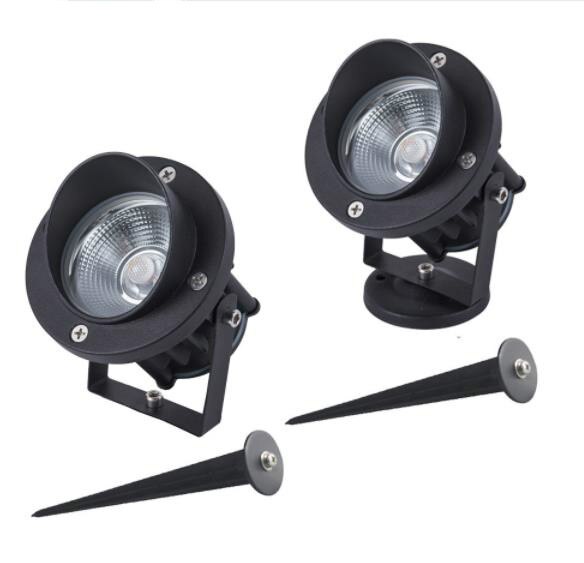 3w 5w 10w outdoor LED Spot Light Black Shell super bright spike light waterproof Landscape IP65 Led Spotlight