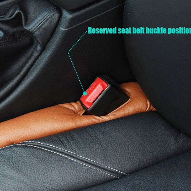 1pc pu lederen voorstoel gap stopper lekvrije stop pad vuller spacer mat kussenhoes auto accessoires universele pasvorm