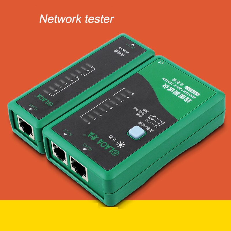 High Definition Network Cable Tester RJ45 RJ11 Cable Network Repair Networking Hand Tool Telephone Line Tester