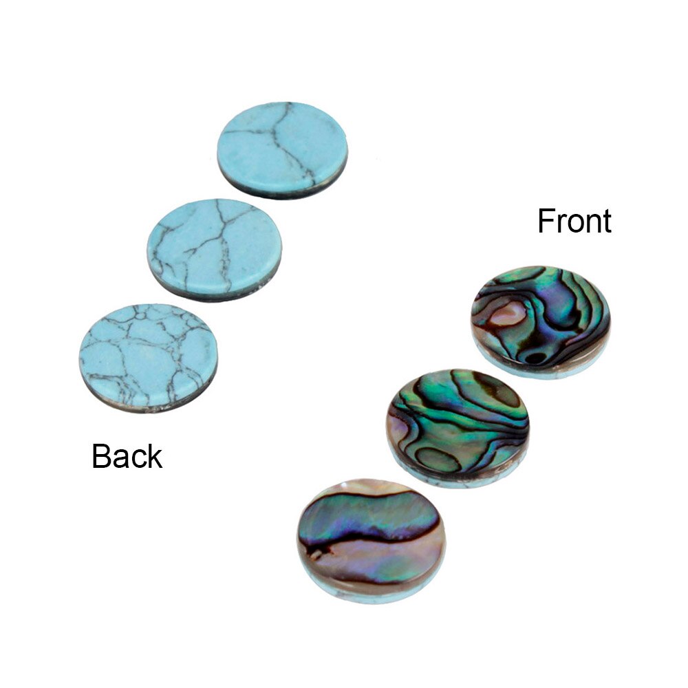 3pcs Trumpet Valve Finger Keys Buttons Inlays White Shell Trumpet Parts Accessories