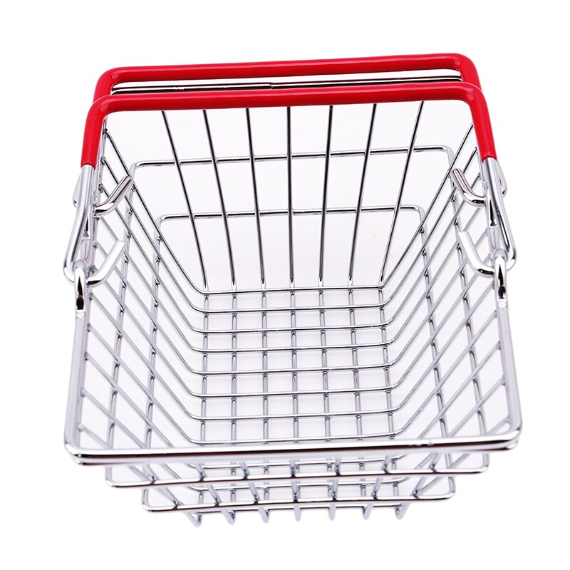 Mini chariot de courses pliable pour enfants, jouets de simulation pour bébés, chariot de supermarché, chariot à main, panier de rangement, jouets amusants