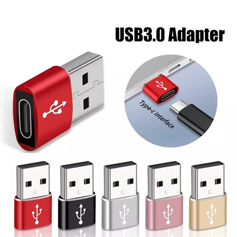 USB Type C OTG Adapter Type-C USB 3.0 Male to USB C Female OTG Data Adapter Converter Cable Adapter Mini