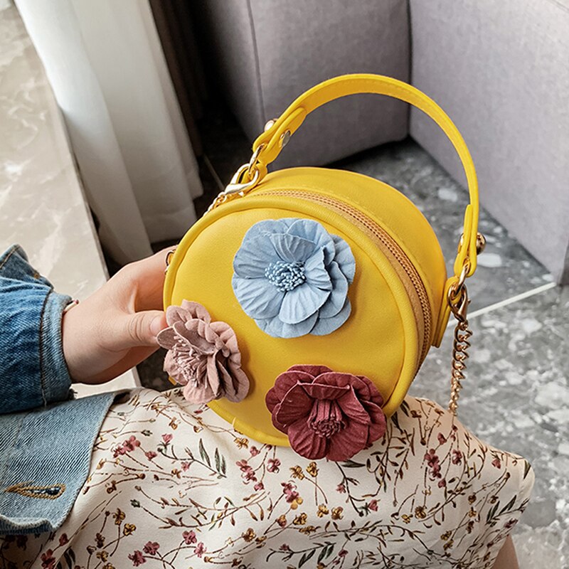 Girls Messenger Bags Children Kids Girls Princess Shoulder Bag Handbag Solid Bowknot Princess Coin Purses