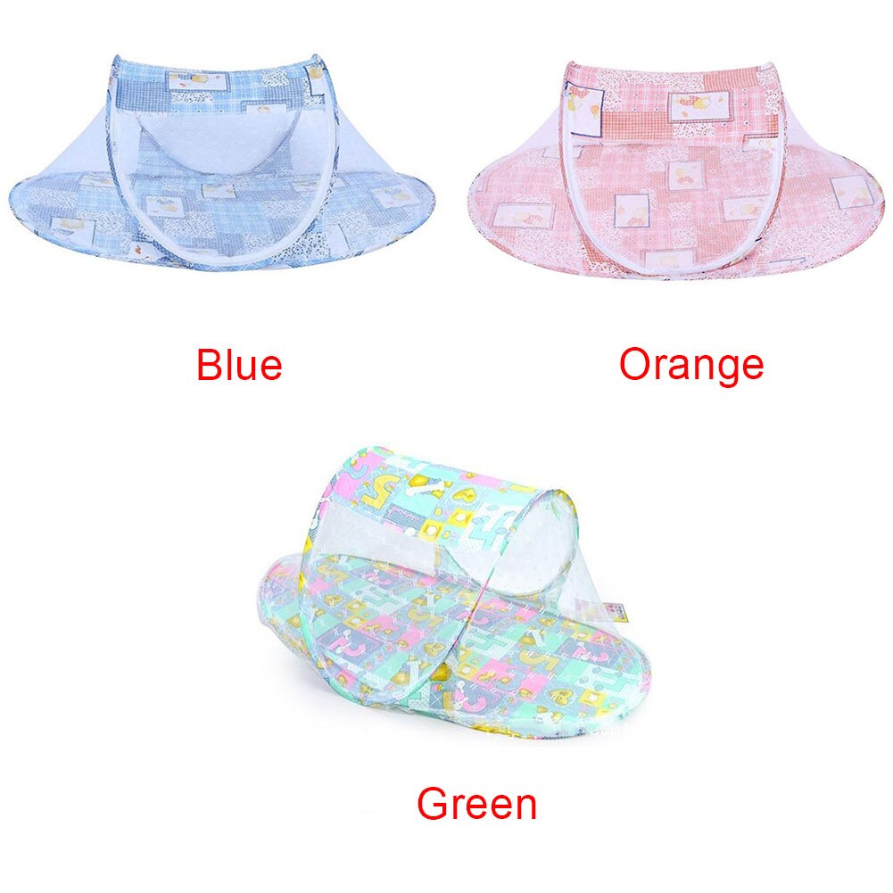 Home Baby Kid With Mattress Insect Protection Cartoon Ship Foldable Arched Mosquito Net Portable Crib Outdoor Safety Summer