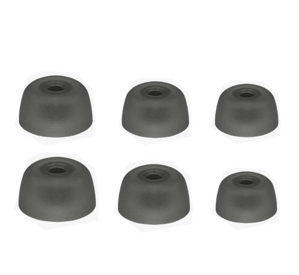 6 st öronkuddar passar jabra elite 3 & 4 & 4 active & 5 & 7 pro & 7 active & elite 75t & elite active 75t öronsnäckor