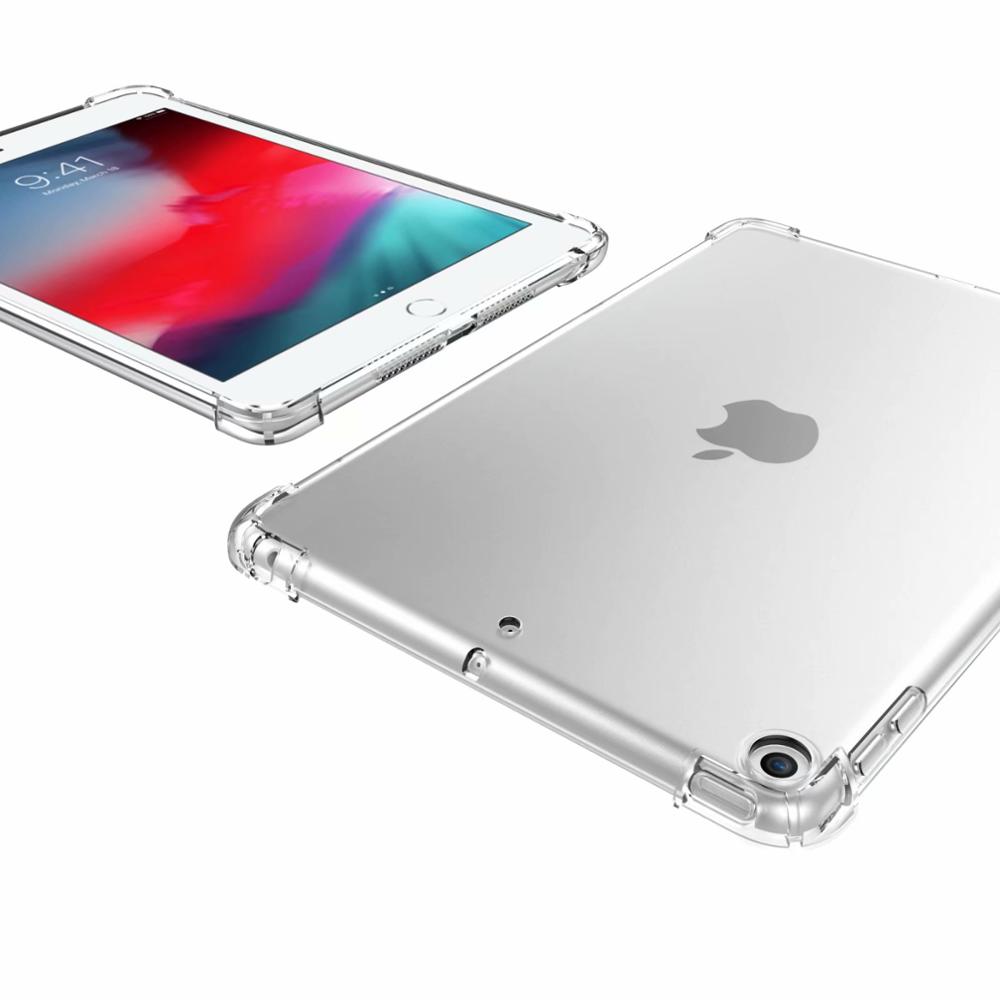 For iPad 10.2 Case Resistance Soft TPU Silicon Cover for Apple iPad 10.2 7 7th 8 8th 9 9th Generation Funda