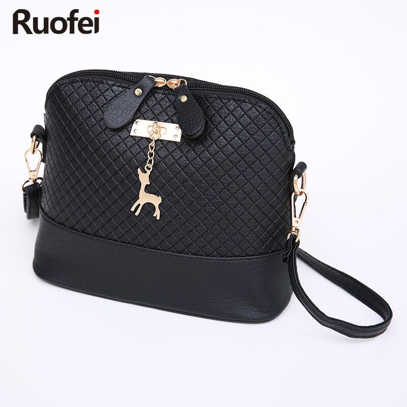 ! charm women Messenger Bags Mini Bag With Deer Toy Shell Shape Bag Women Shoulder Bags