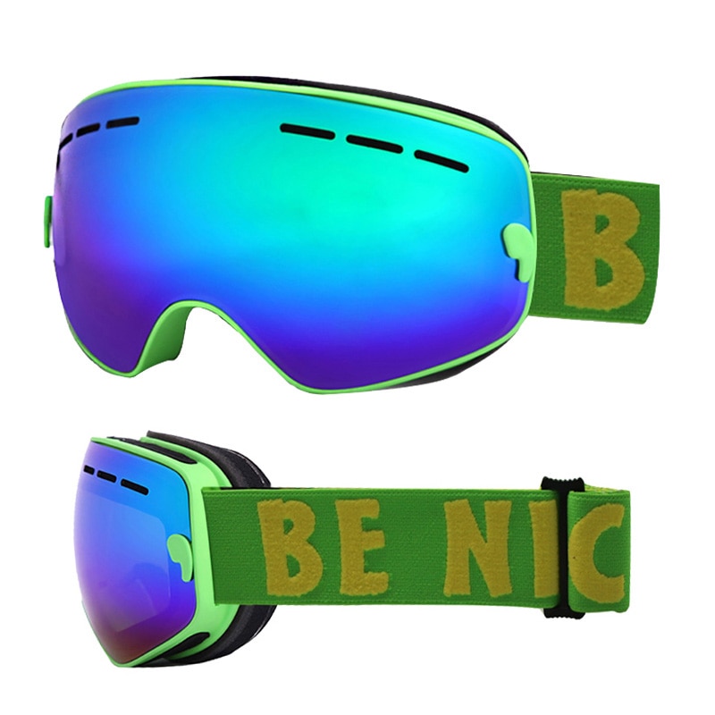 Kinderskibrillen met dubbele laag,  uv 400 anti-condens skibrillen, sneeuwskiën, snowboarden, skateboarden, skibrillen voor jongens, meisjes en tieners