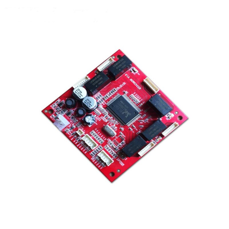 Oem/odm industriële schakelmodule op maat 10/100/1000 mbps gigabit 5 -poorts ethernet schakelmodule pcba-bord