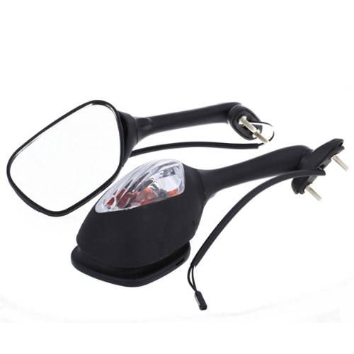 2x Motorcycle Rear Mirror with Indicator for Suzuki GSXR 600 2006