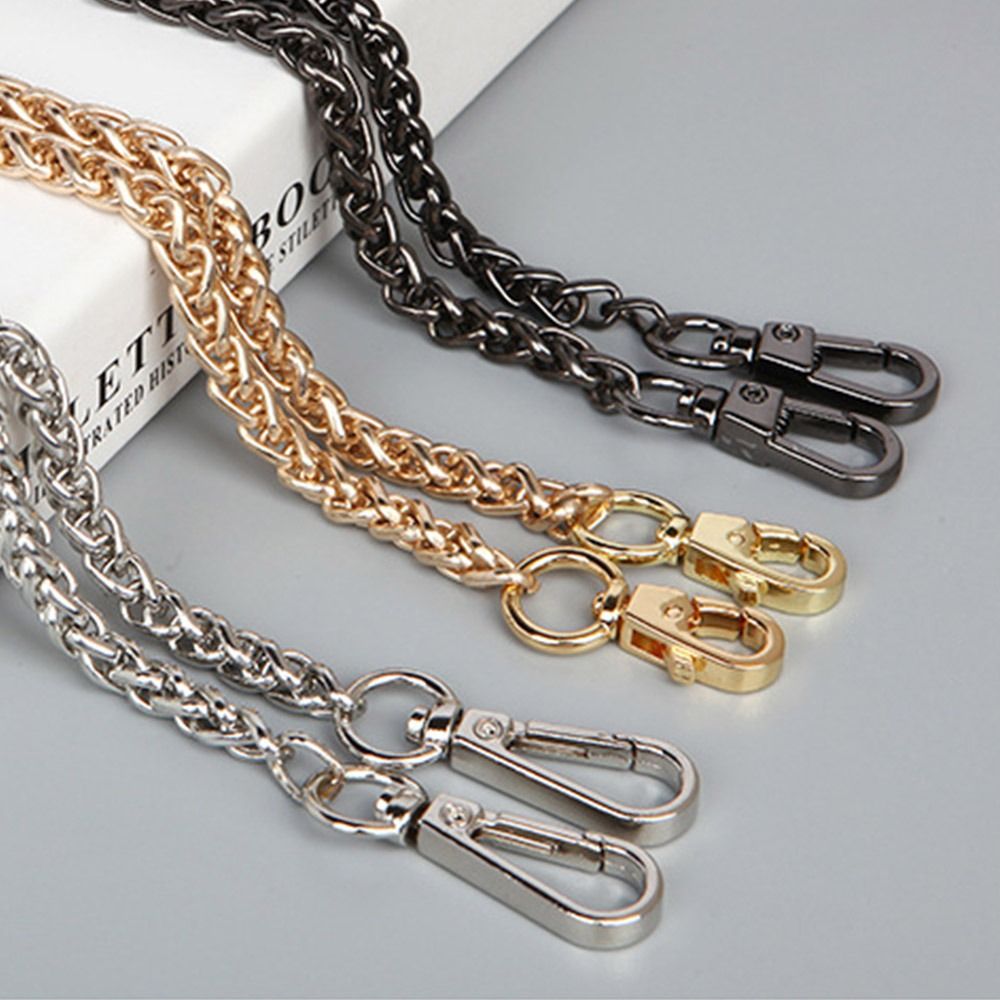 60cm 120cm Golden Silvery Aluminum Chain Metal Chain Handle Replacement Chain For Jewelry Making Findings Bag Chain Strap