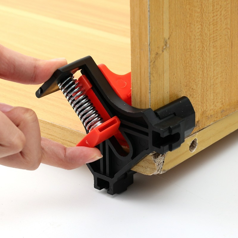 90° Woodworking Fixed Right Angle Clamp 90 Degree Corner Clips Fast Adjustable Quick Spring for Cabinets Photo Framing Fixing