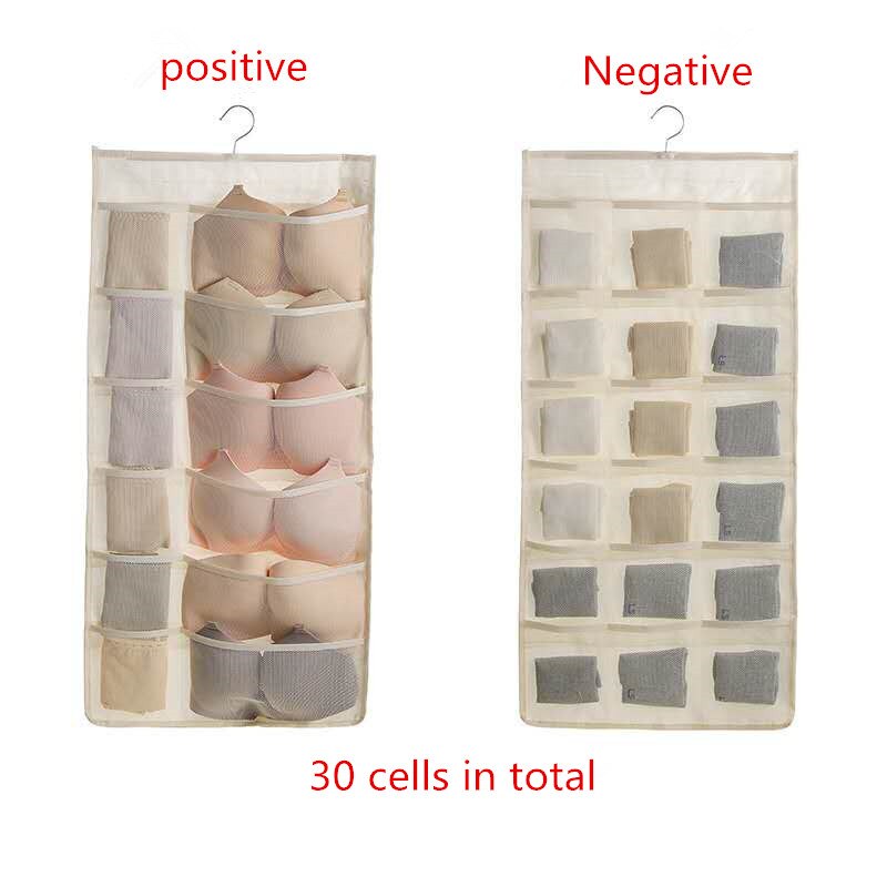Taschen Multifunktions Falten Kleidung Lagerung Hängenden Beutel Socken Bh Unterwäsche Gestell Aufhänger Lagerung Taschen Organizer