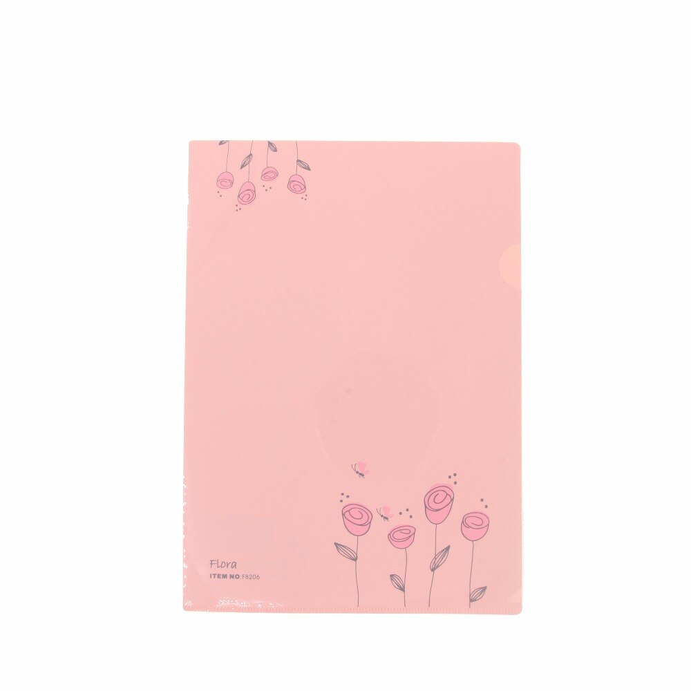 10 Pcs/Lot A4 File Folder File Bag Plastic Folder L Type Folder Document Expanding Wallet