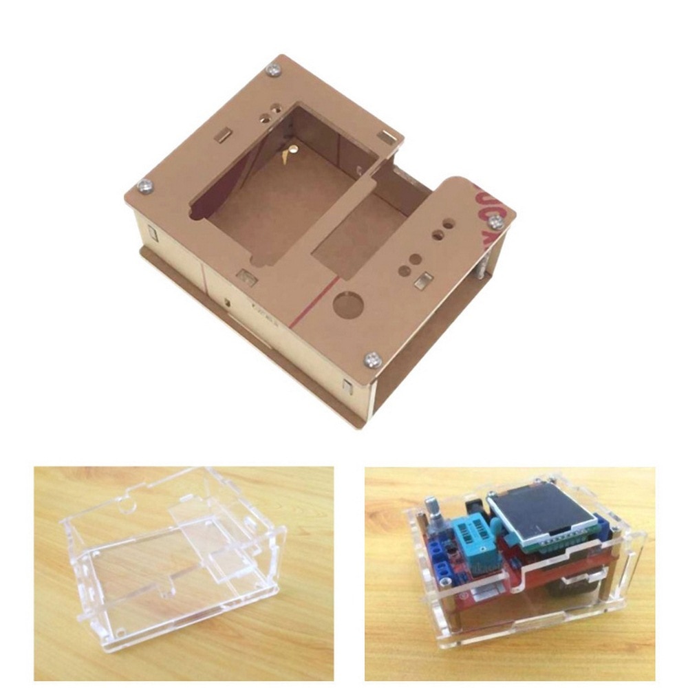 Transparent Acrylic Case Shell Box for LCR-T4 ESR Transistor Tester Capacitance