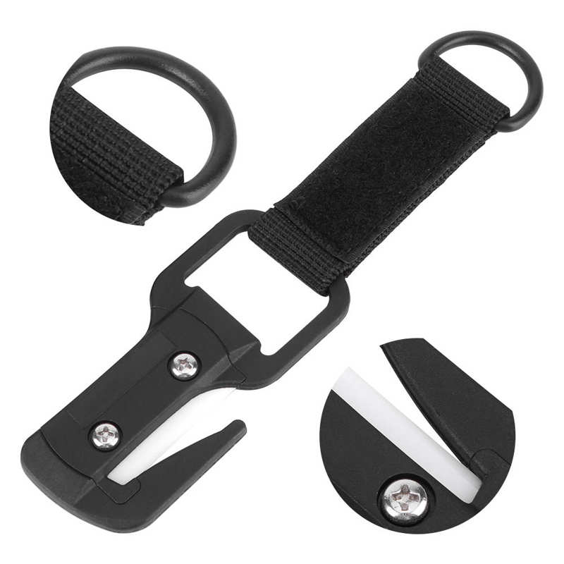 Portable Diving Wire Cutter Scuba Diving Underwater Ceramics Wire Line Cutter Cut Knife with Storage Bag Diving Accessories