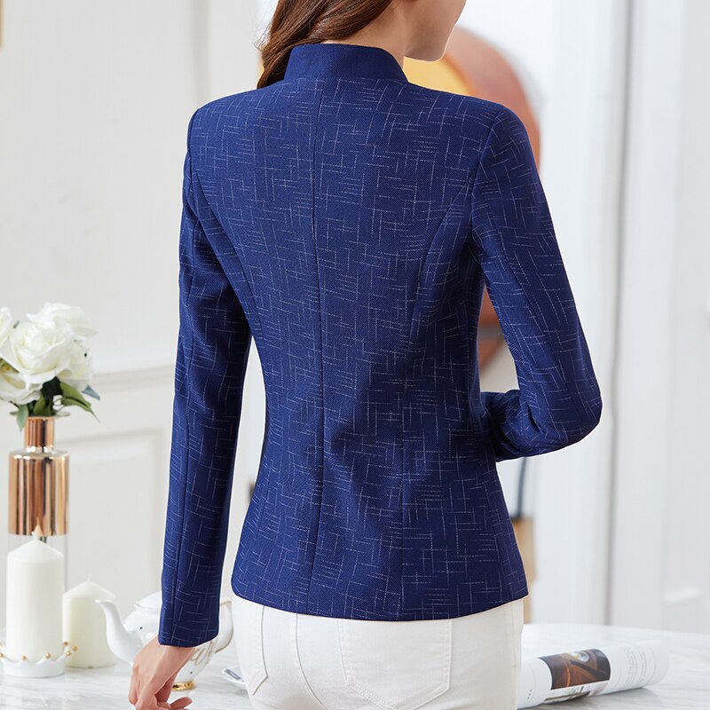 Plus size dames zakelijke pakken lente herfst all-match dames blazers jassen korte strakke blazer dames pak 5xl