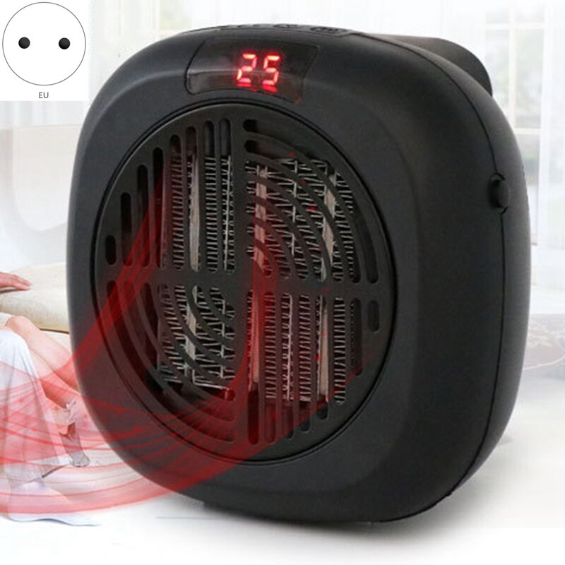 900W Mini Wall-Mounted Electric Heater Air Blower Home Office Wall-Mounted Heaters Bathroom Radiator Fan Heater with EU Plug
