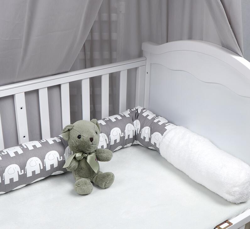 Pasgeboren Bed Wieg Bumper Lange Kussen Voor Peuter Zachte Katoen Slapen Kussen Cot Comfortabel Voor Baby BTN040