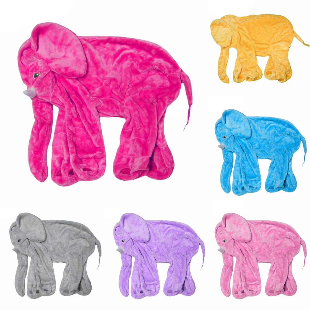 30/40/60CM 6 Colors Elephant Skin Plush Soft Toy DIY Pillow Baby Kids baby Pillows No Filling Elephant Pillow Cover Sleeping Bag