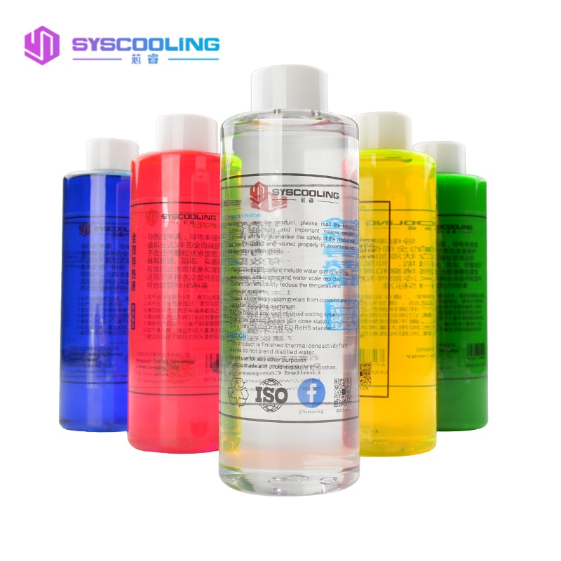 SYSCOOLING Transparent Color Water-cooled Thermal Fluid 500ML Coolant Computer Water Cooling Accessories